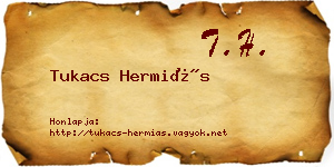 Tukacs Hermiás névjegykártya